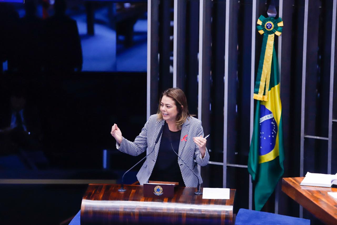 Senadora Leila Barros discursa sobre Reforma da Previdência