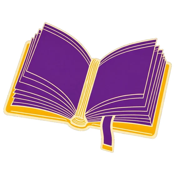 Adesivo de um livro aberto