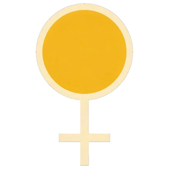 Adesivo do símbolo feminino