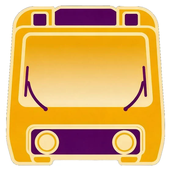 Adesivo de um vagão de transporte