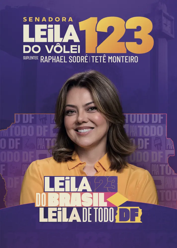 Panfleto da campanha: Leila do Brasil, Leila de todo DF