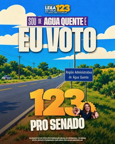Post “Sou de Água Quente, eu voto 123 pro Senado”