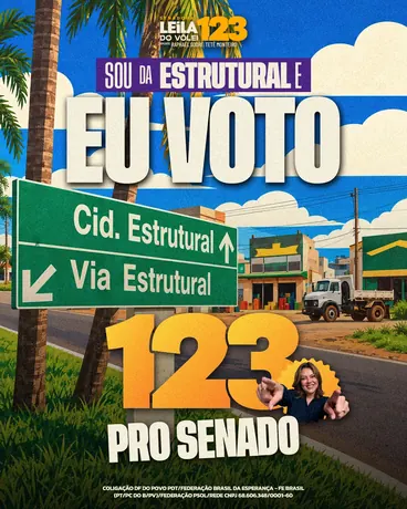 Post “Sou da Estrutural, eu voto 123 pro Senado”