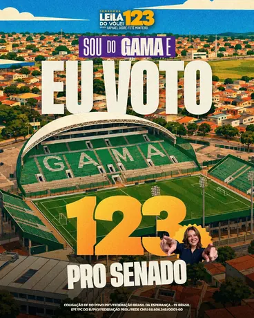 Post “Sou do Gama, eu voto 123 pro Senado”