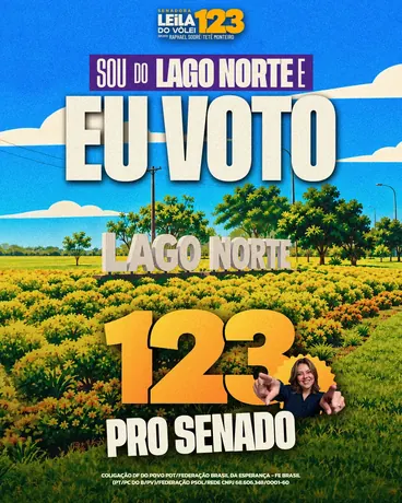 Post “Sou do Lago Norte, eu voto 123 pro Senado”
