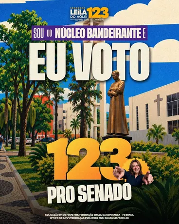 Post “Sou do Núcleo Bandeirante, eu voto 123 pro Senado”
