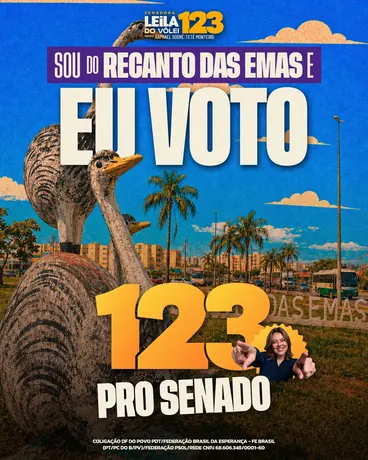 Post “Sou do Recanto das Emas, eu voto 123 pro Senado”