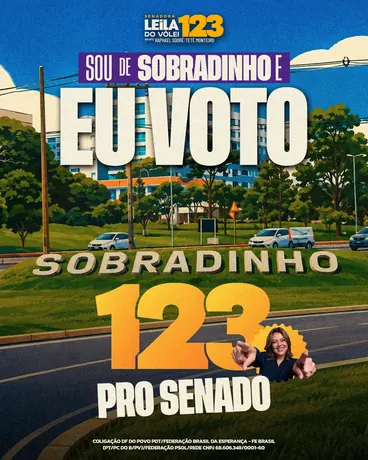 Post “Sou de Sobradinho, eu voto 123 pro Senado”