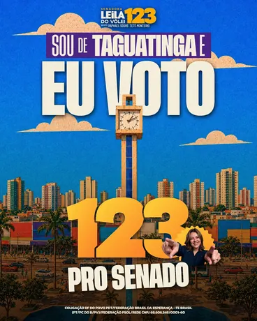 Post “Sou de Taguatinga, eu voto 123 pro Senado”