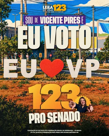 Post “Sou de Vicente Pires, eu voto 123 pro Senado”