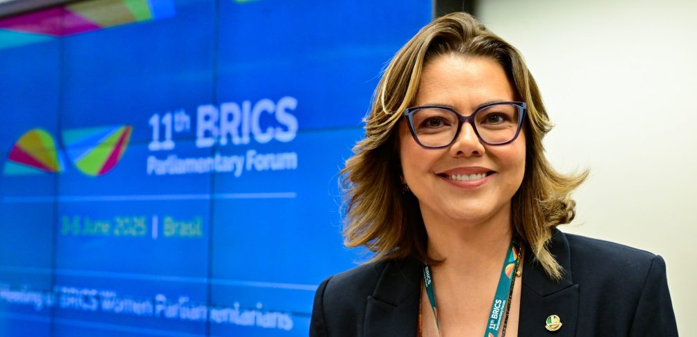 11º Fórum Parlamentar do Brics - Brasil 2025.II Fórum de Mulheres Parlamentares do Brics — com o objetivo de dar maior visibilidade ao protagonismo feminino na política e na formulação de políticas públicas, fortalecendo a perspectiva de gênero nas deliberações do bloco.1ª Sessão de trabalho da Reunião de Mulheres Parlamentares do Brics - Mulheres na Era da Inteligência Artificial: Entre a Proteção de Direitos e a Inclusão Feminina na Economia Digital.Em destaque, líder da Bancada Feminina no Senado Federal, senadora Leila Barros (PDT-DF).Foto: Geraldo Magela/Agência Senado